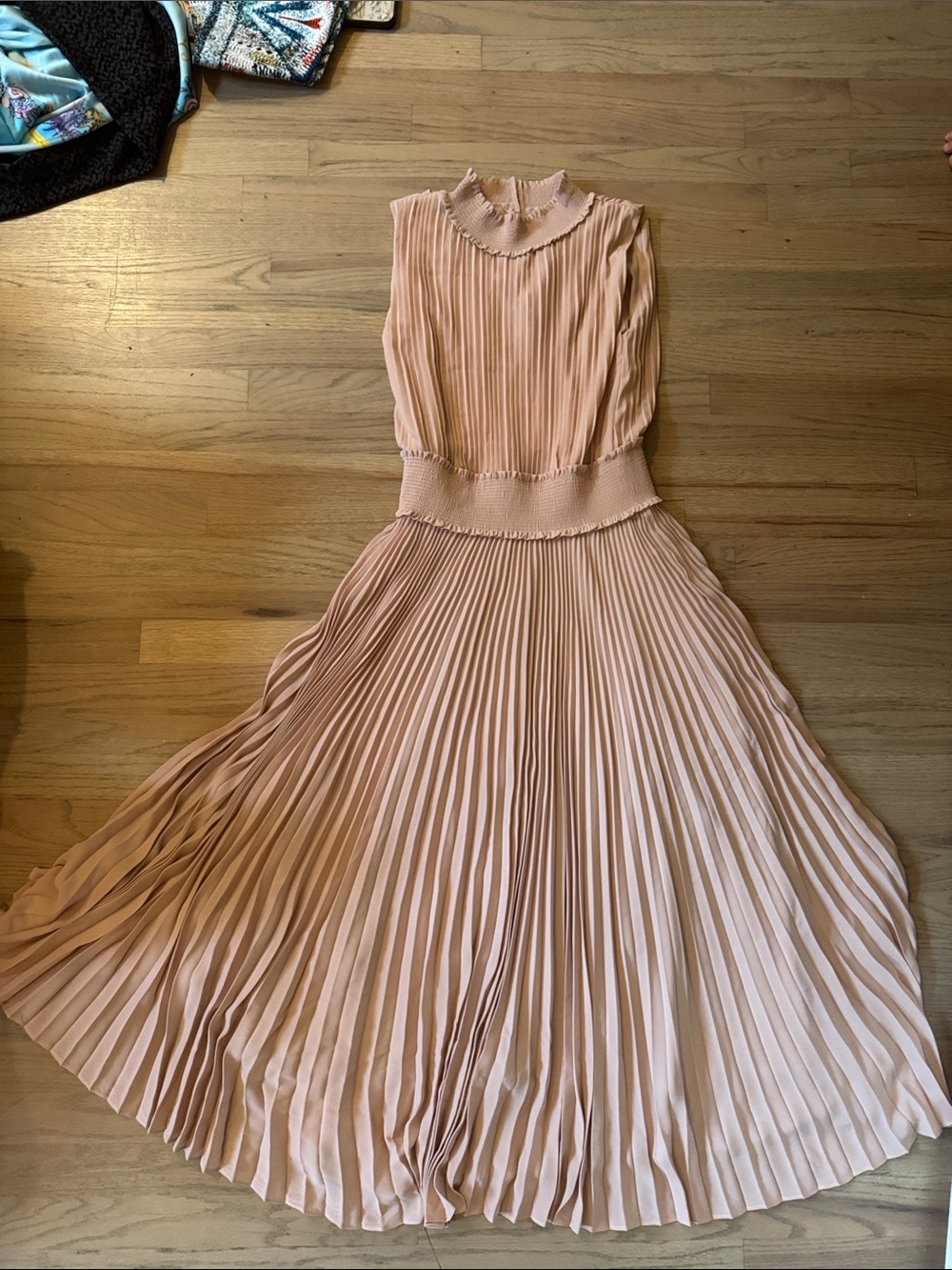 Nanette Lepore Pleated Maxi Dress - Blush